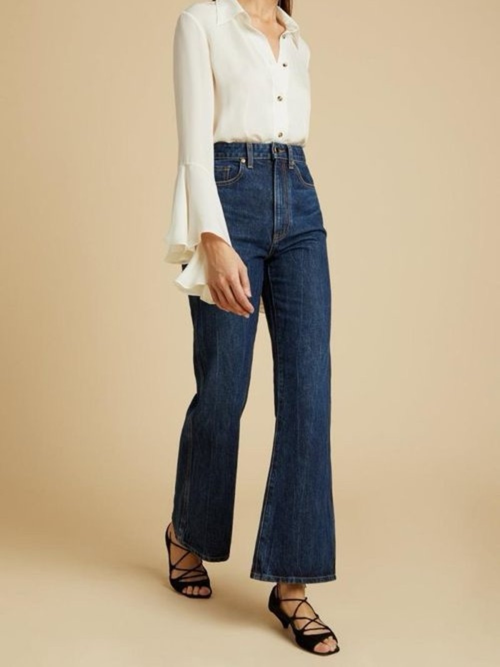 KHAITE GABBIE Flared Jean Size 31